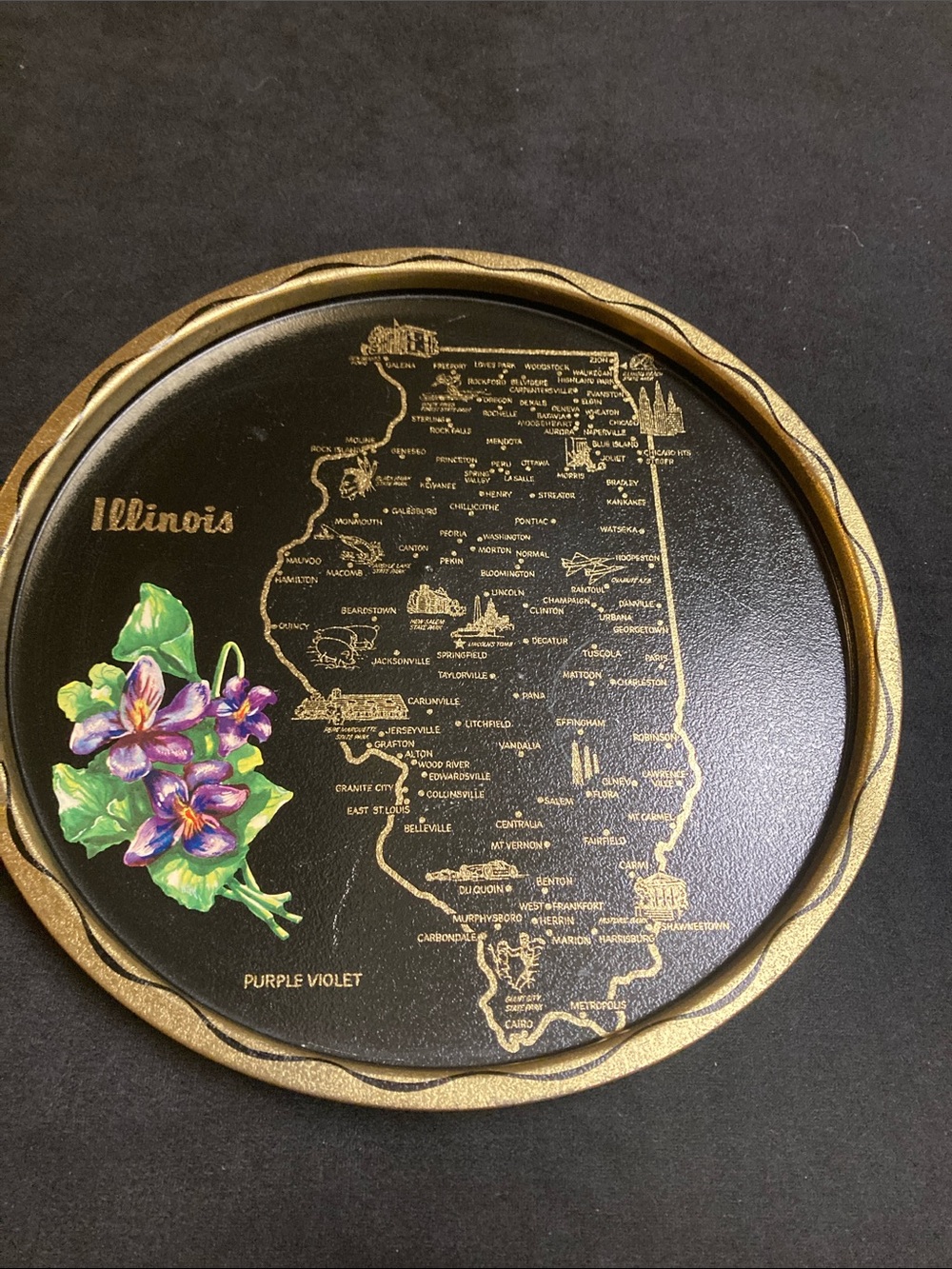 Illinois Historic Tray